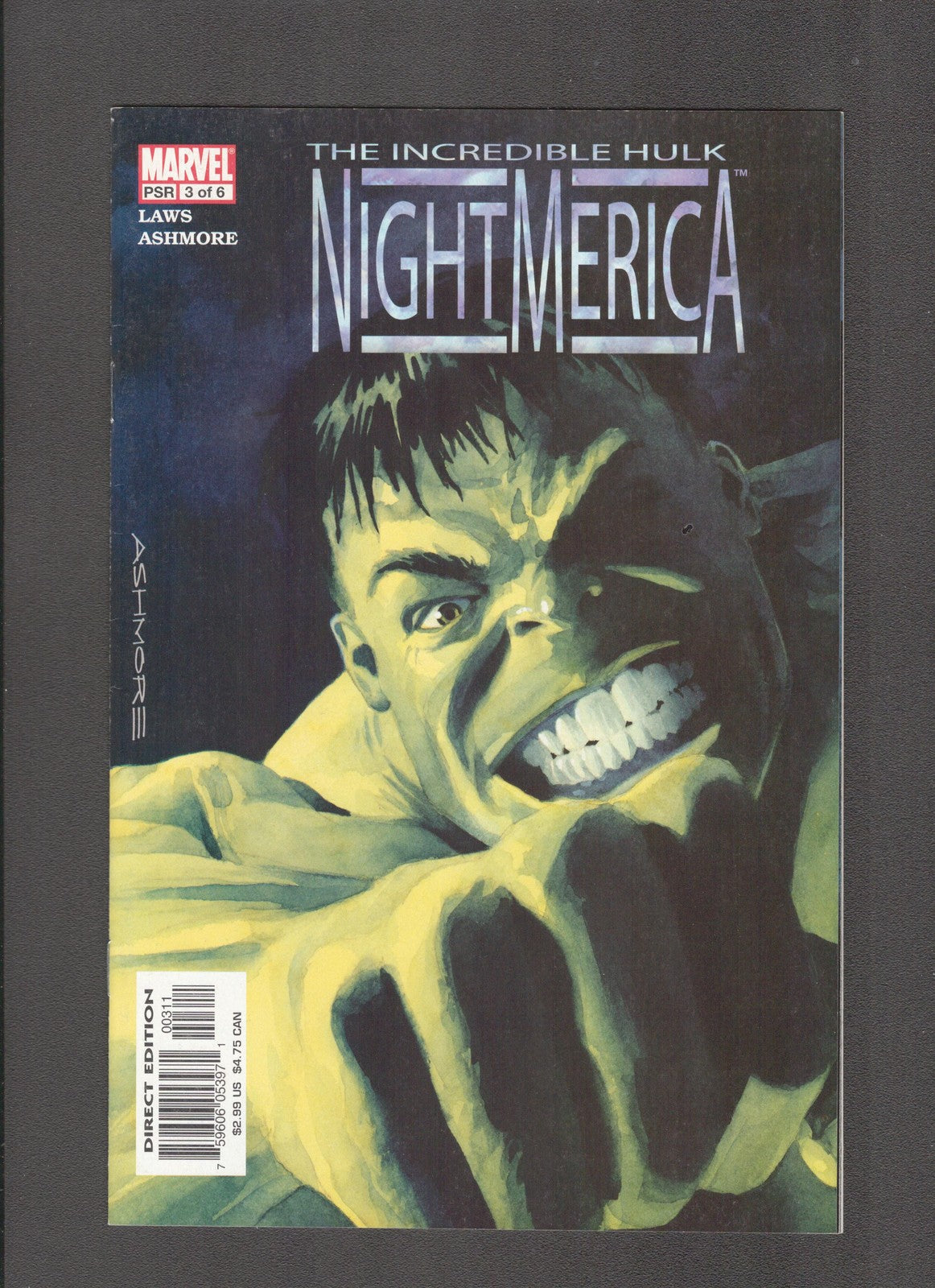 Hulk: Nightmerica #3 (2003) Ashmore Cover Marvel Comics