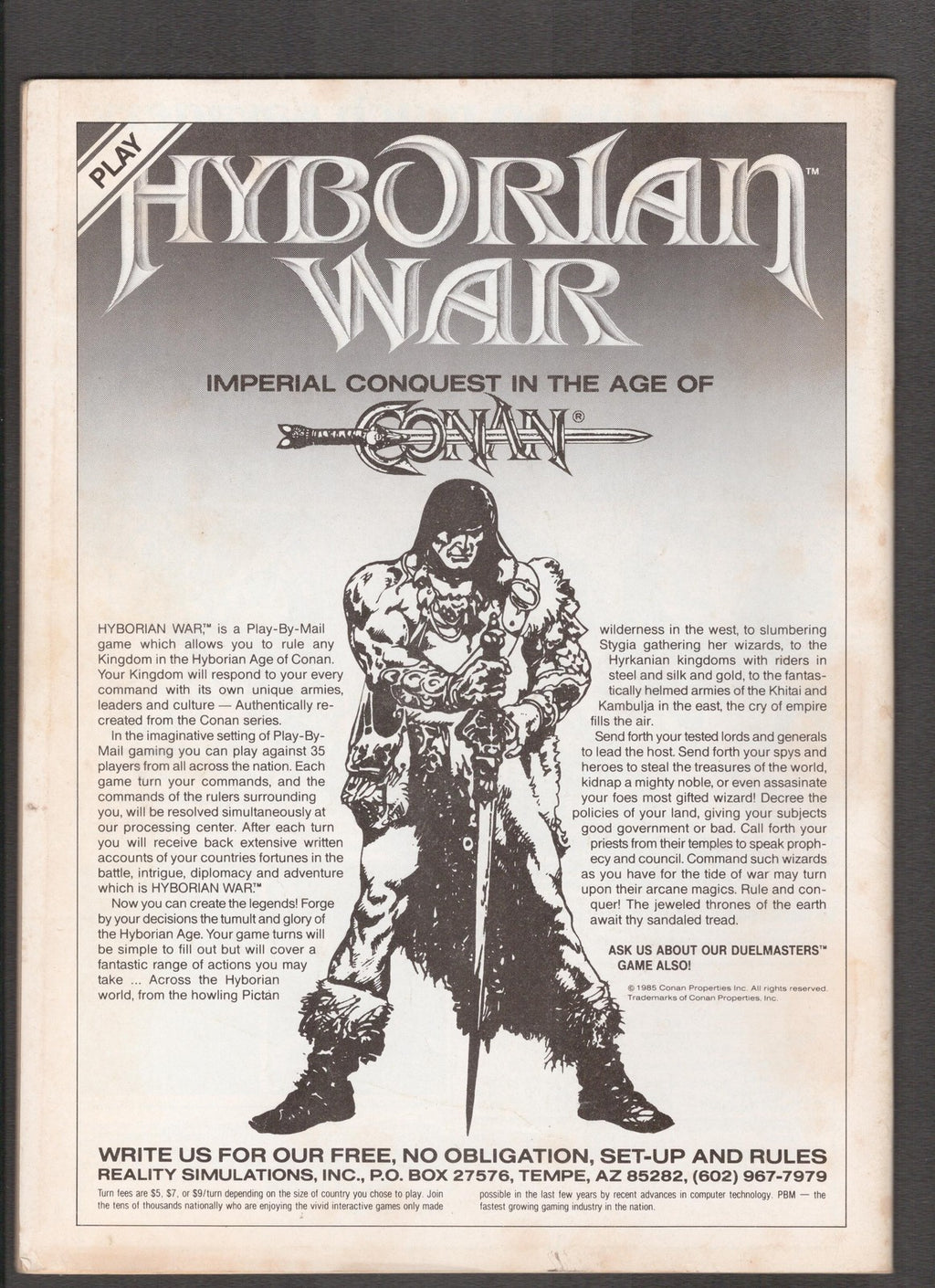 Conan Saga #20 (1988) Earl Norem Marvel Comics