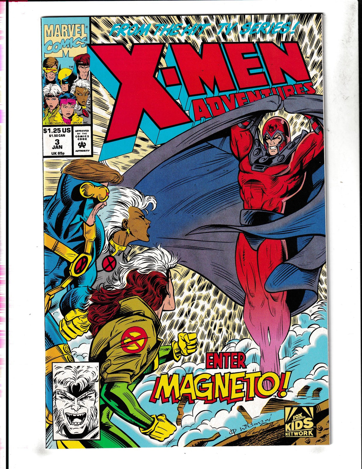 X-Men Adventures #3 (1993) 1st Magneto Marvel Comics