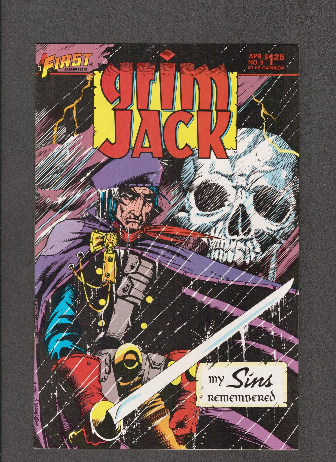 Grim Jack #9 (1985) Higher Grade - Timothy Truman First Comics