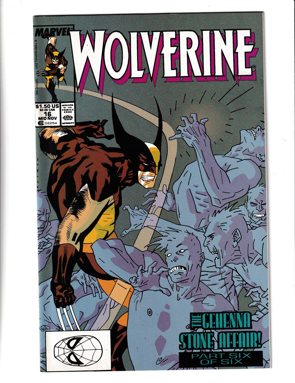 Wolverine #16 (1989) Marvel Comics SKU:2464