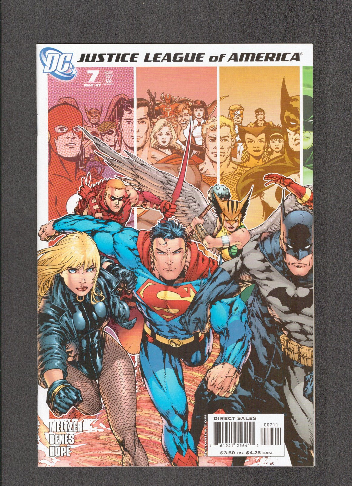 Justice League of America #7 (2007) Ed Benes Left Cover DC Comics