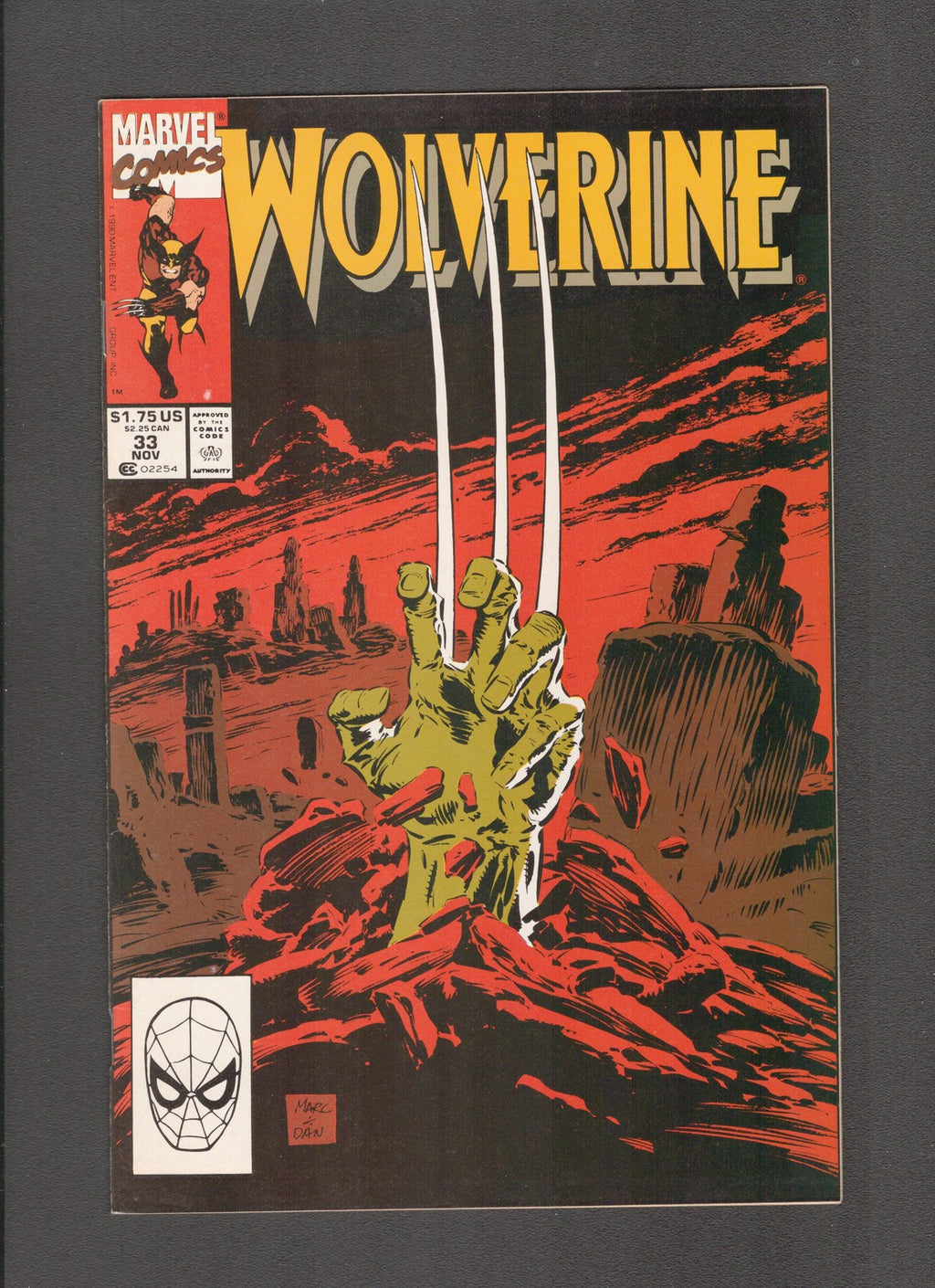 Wolverine #33 (1990) Larry Hama, Marc Silvestri Marvel Comics