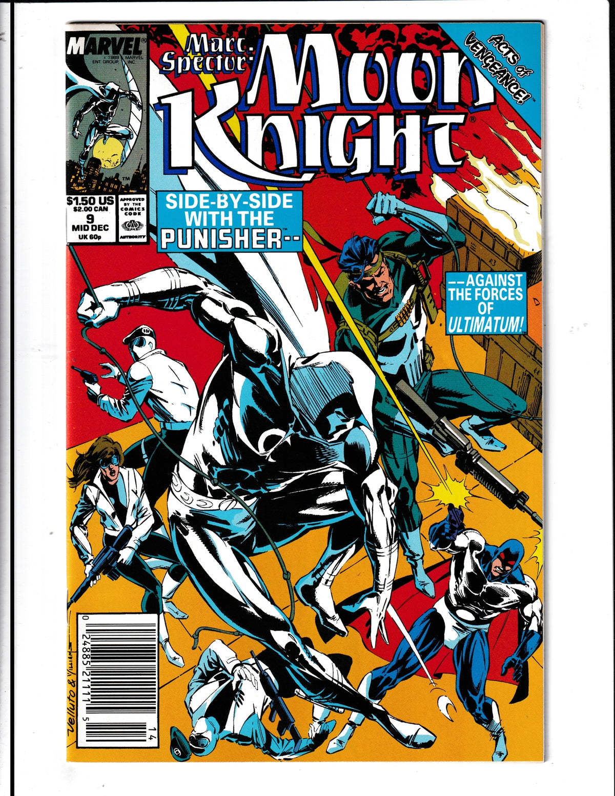 Marc Spector: Moon Knight #9 (1989) Marvel Comics