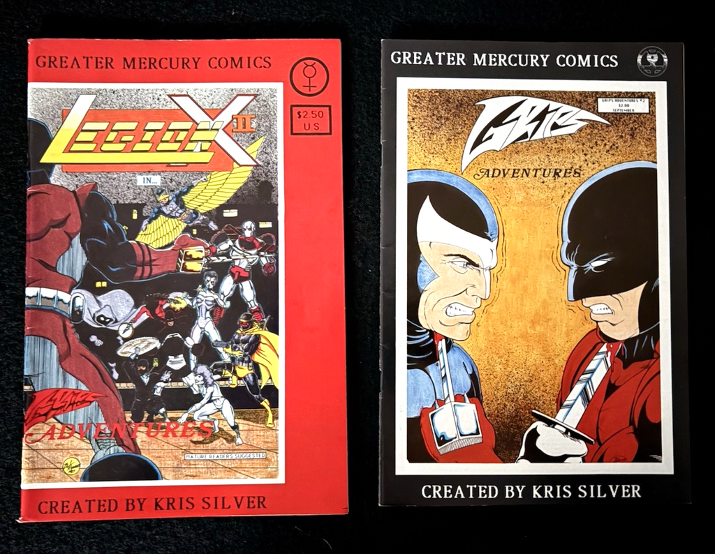 Grips Adventures - Complete Set #1-8 (1990-91) Greater Mercury Comics