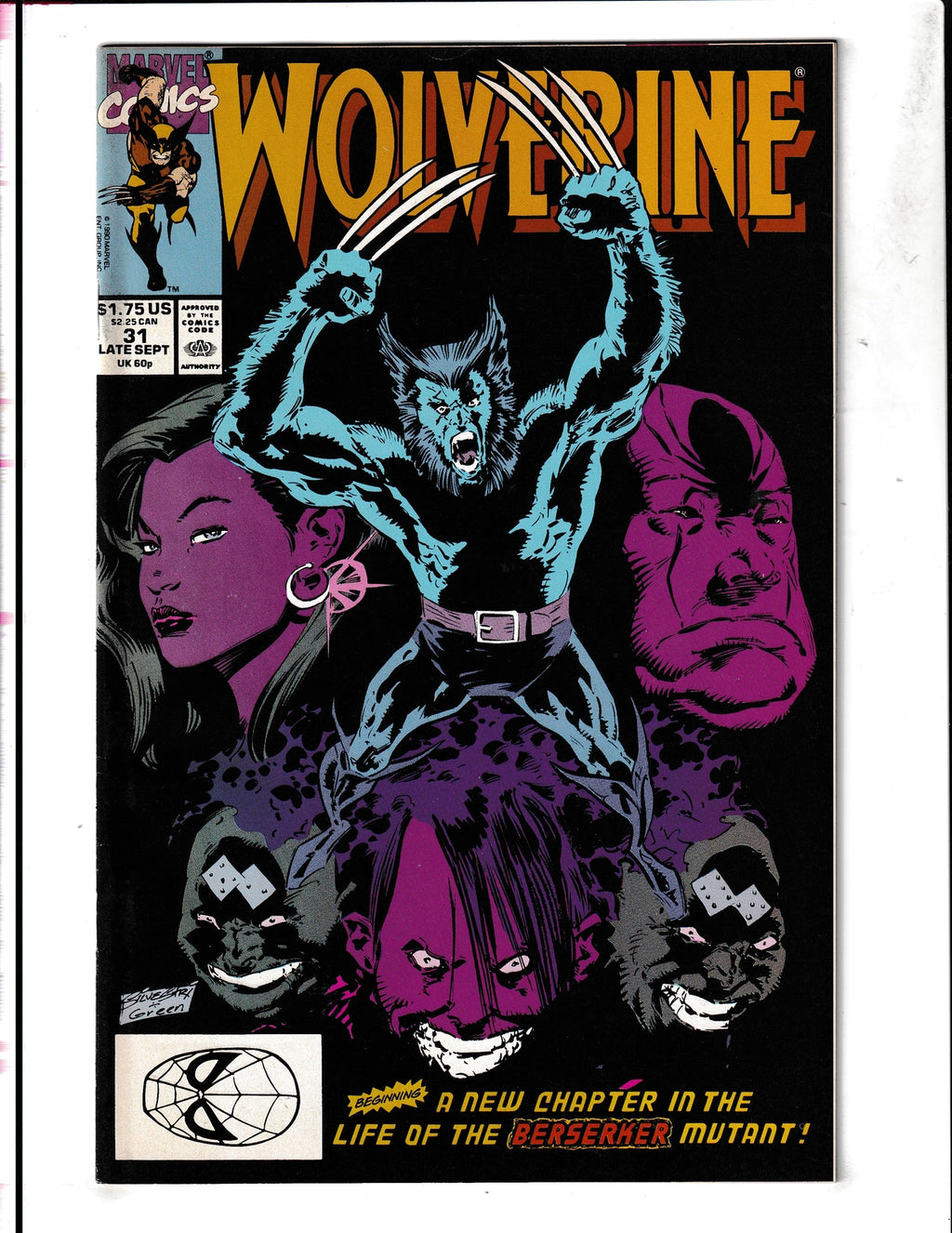 Wolverine #31 (1990) Marvel Comics
