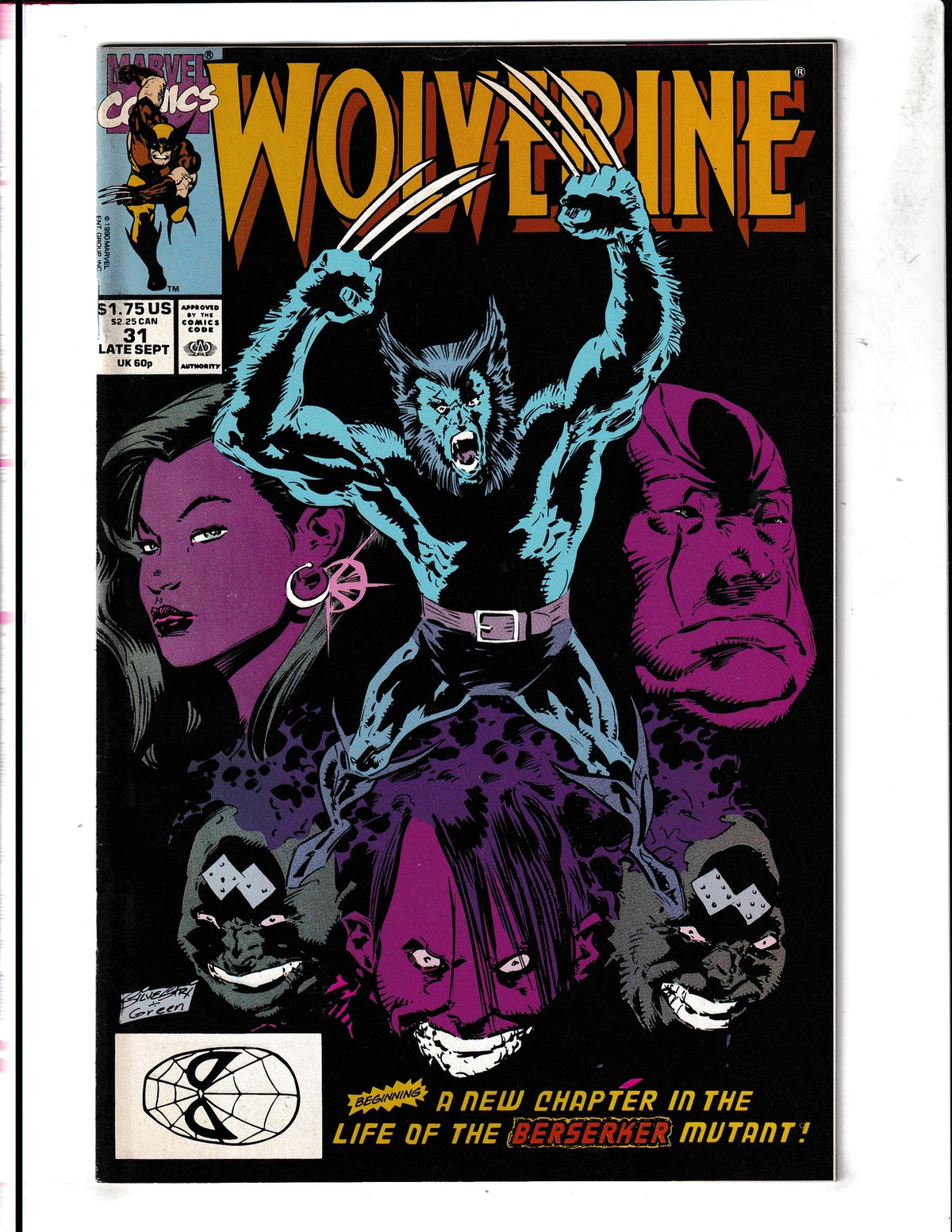 Wolverine #31 (1990) Marvel Comics