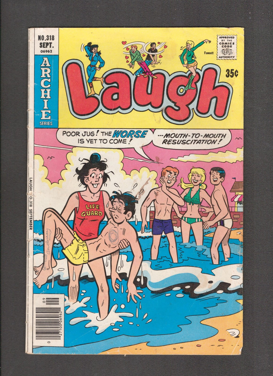 Laugh Comics #318 (1977) Beach Scene Cover Archie Comics