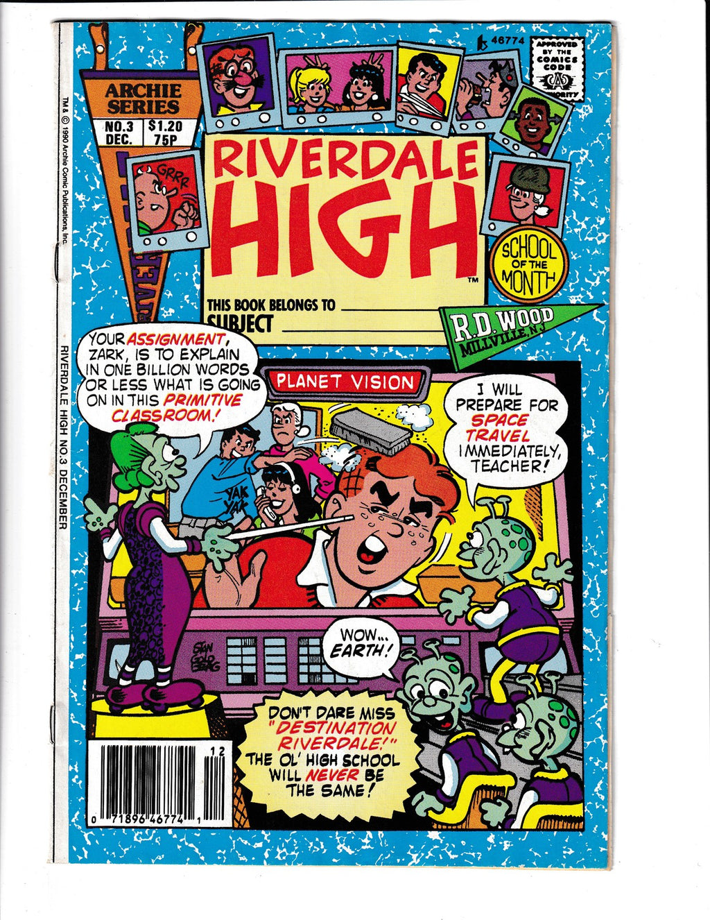 Riverdale High #3 (1990) Archie Comics