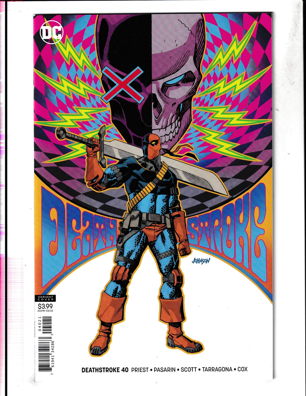 Deathstroke #40b (2019) Dave Johnson Variant DC Comics