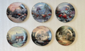 Complete Set of 6 Plates Thomas Kinkade's "Thomashire" - Bradex 84-K41-142