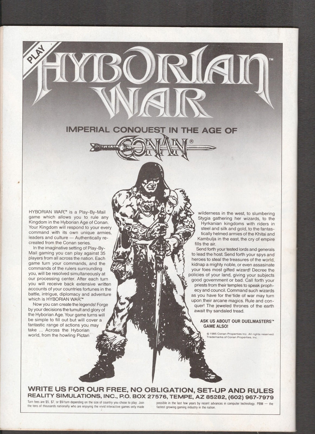 Savage Sword of Conan #182 (1991) Ovi Cover Art Curtis Comics