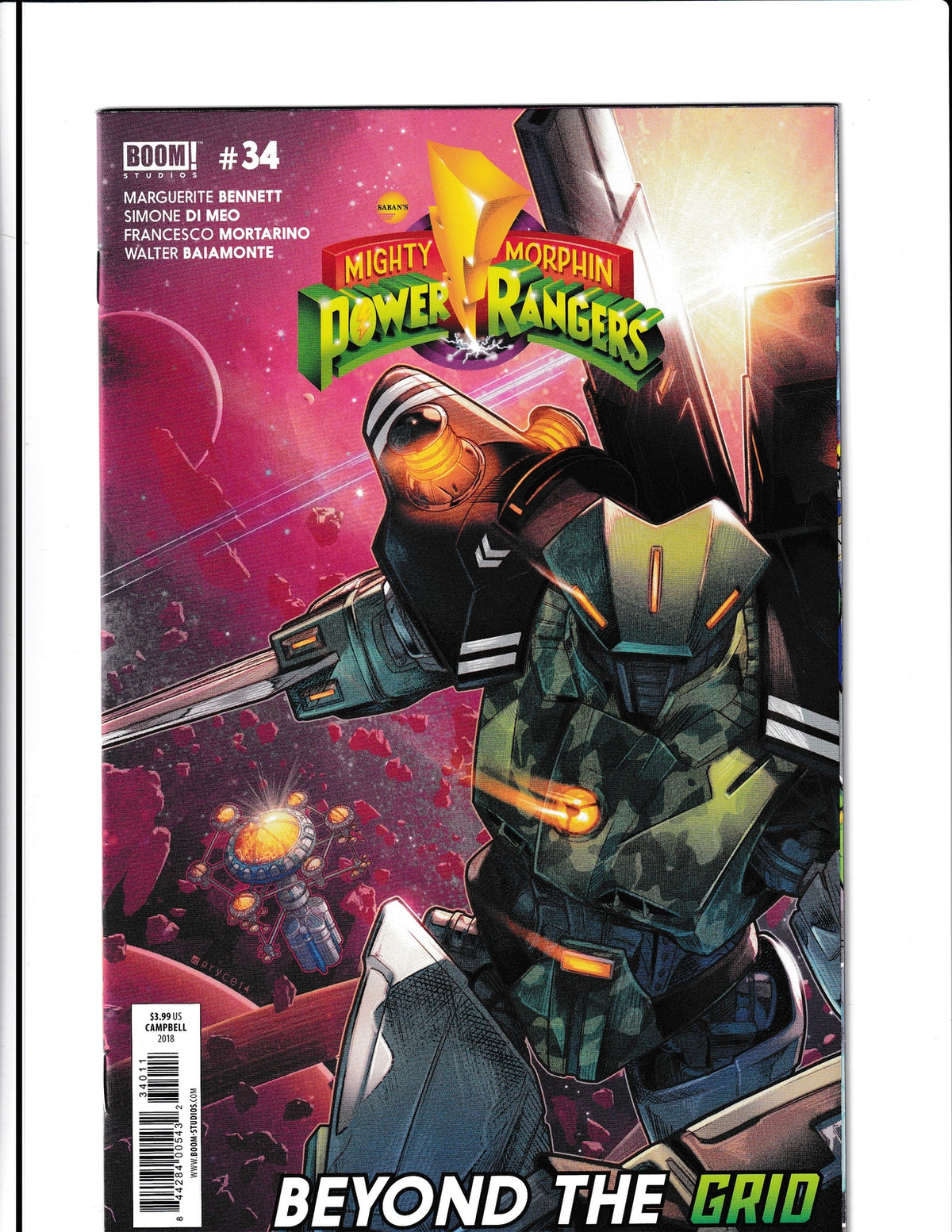 Mighty Morphin Power Rangers #34 (2018) Boom Comics