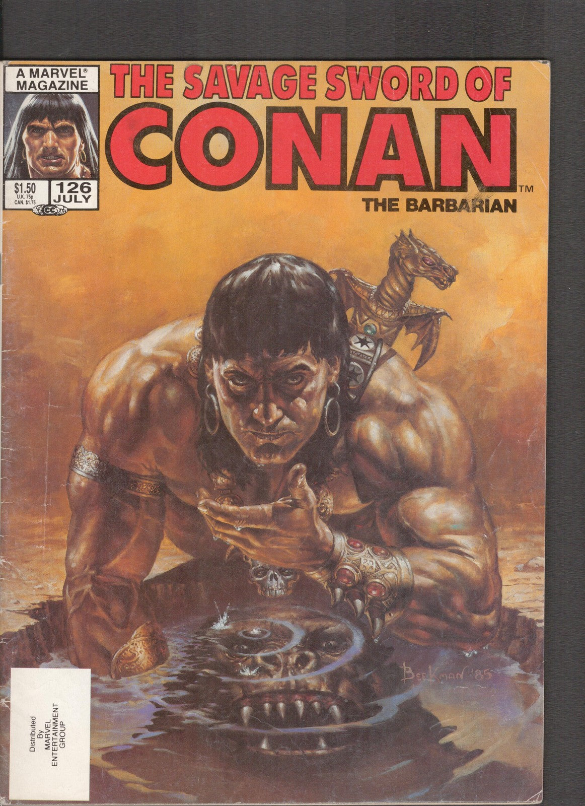 Savage Sword of Conan #126 (1986) Doug Beekman Curtis Comics