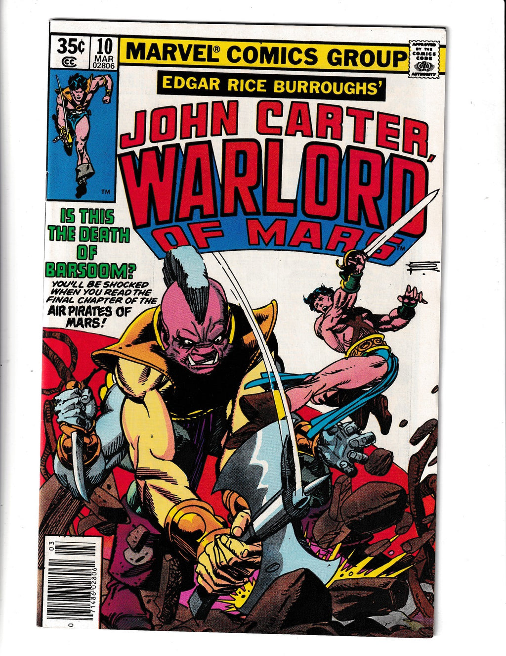 John Carter Warlord of Mars #10 (1978) Marvel Comics