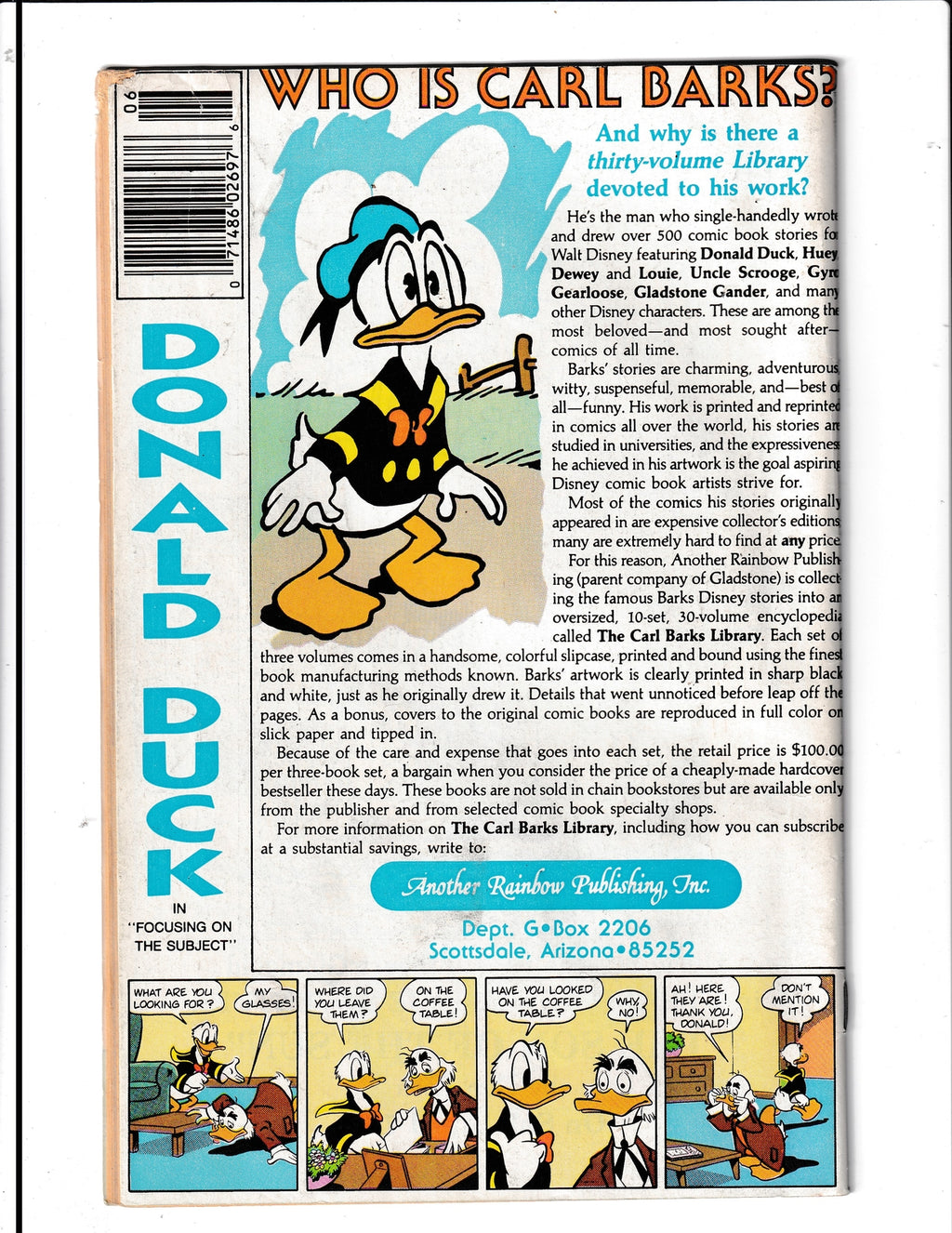 Donald Duck #254 (1987) Gladstone Comics