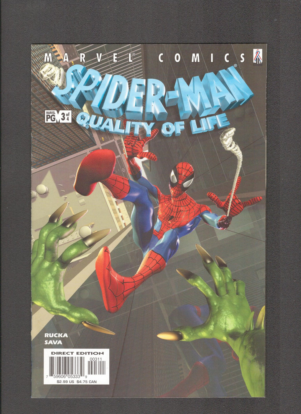 Spider-Man: Quality of Life #3 (2002) Higher Grade Marvel Comics