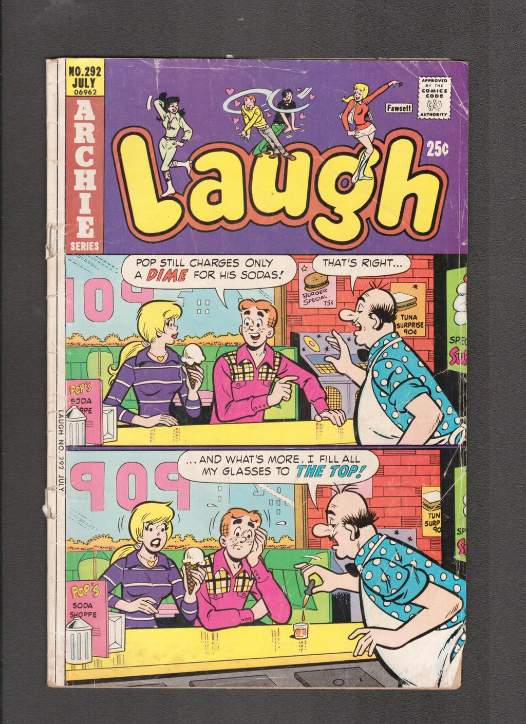 Laugh Comics #292 (1975) Lower Grade Archie Comics