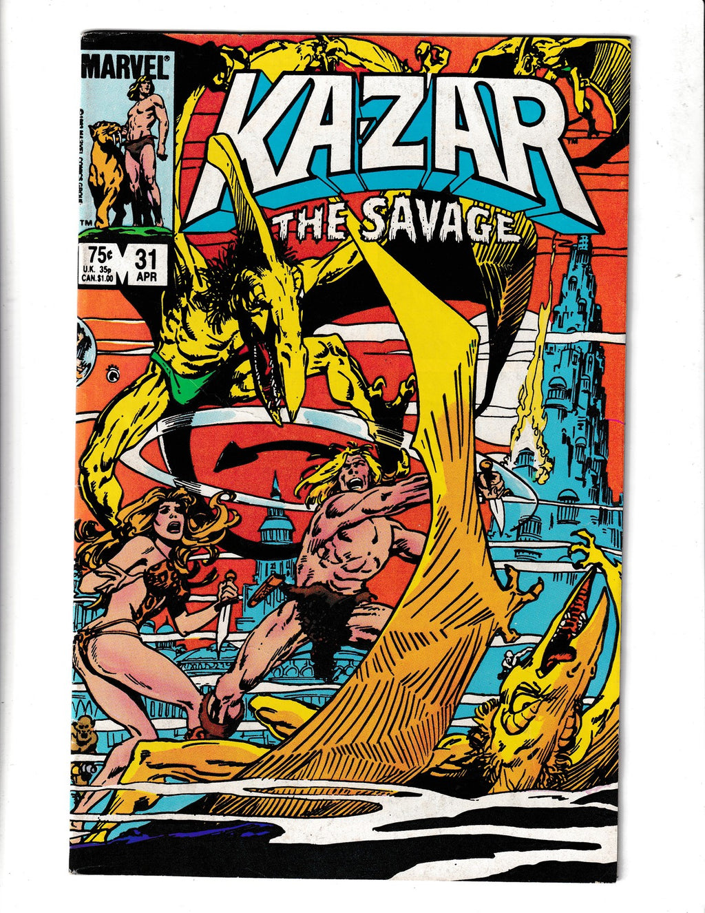 Ka-Zar the Savage #31 (1984) Wrapround Marvel Comics
