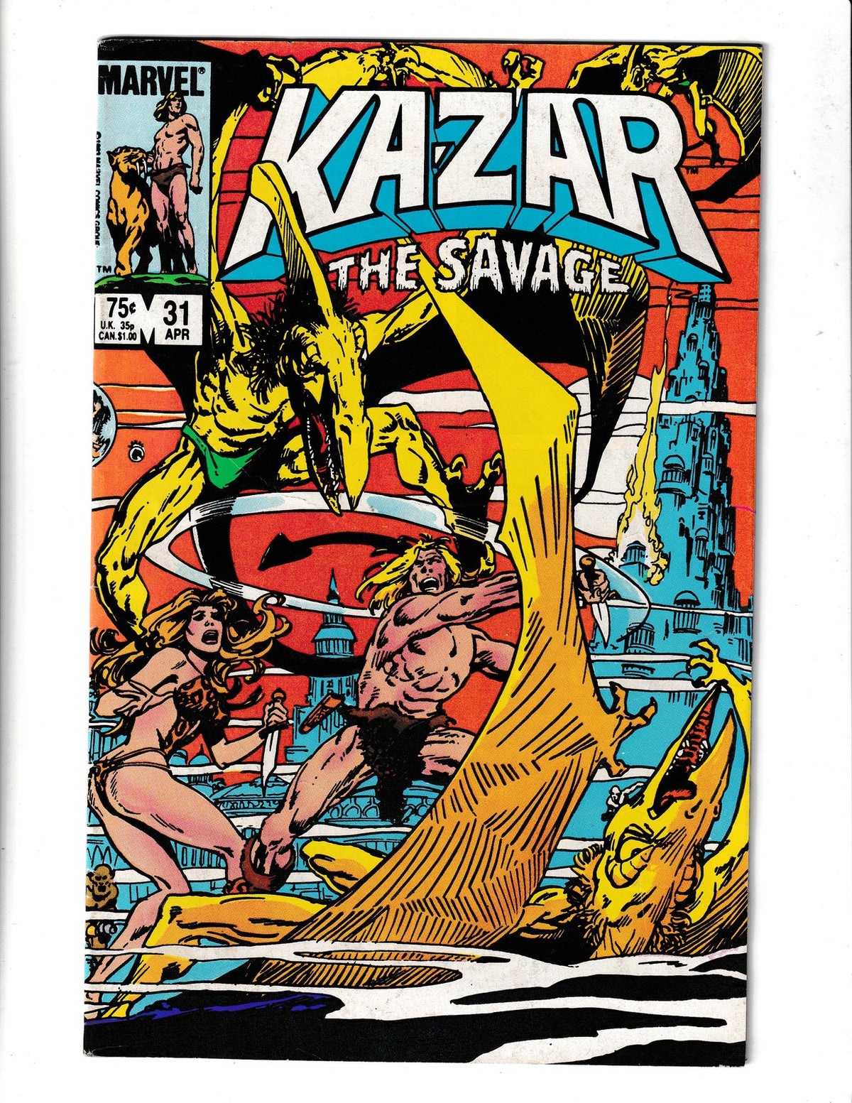 Ka-Zar the Savage #31 (1984) Wrapround Marvel Comics
