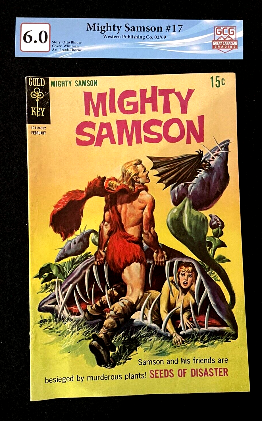 Mighty Samson #17 1969  - comes with GCG label of 6.0