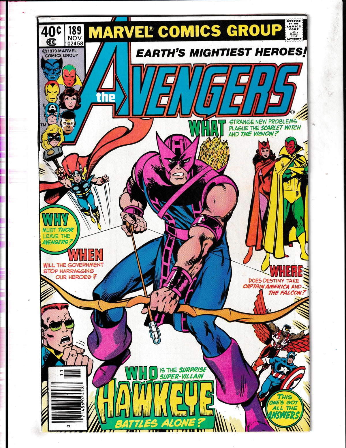 Avengers #189 (1979) Marvel Comics