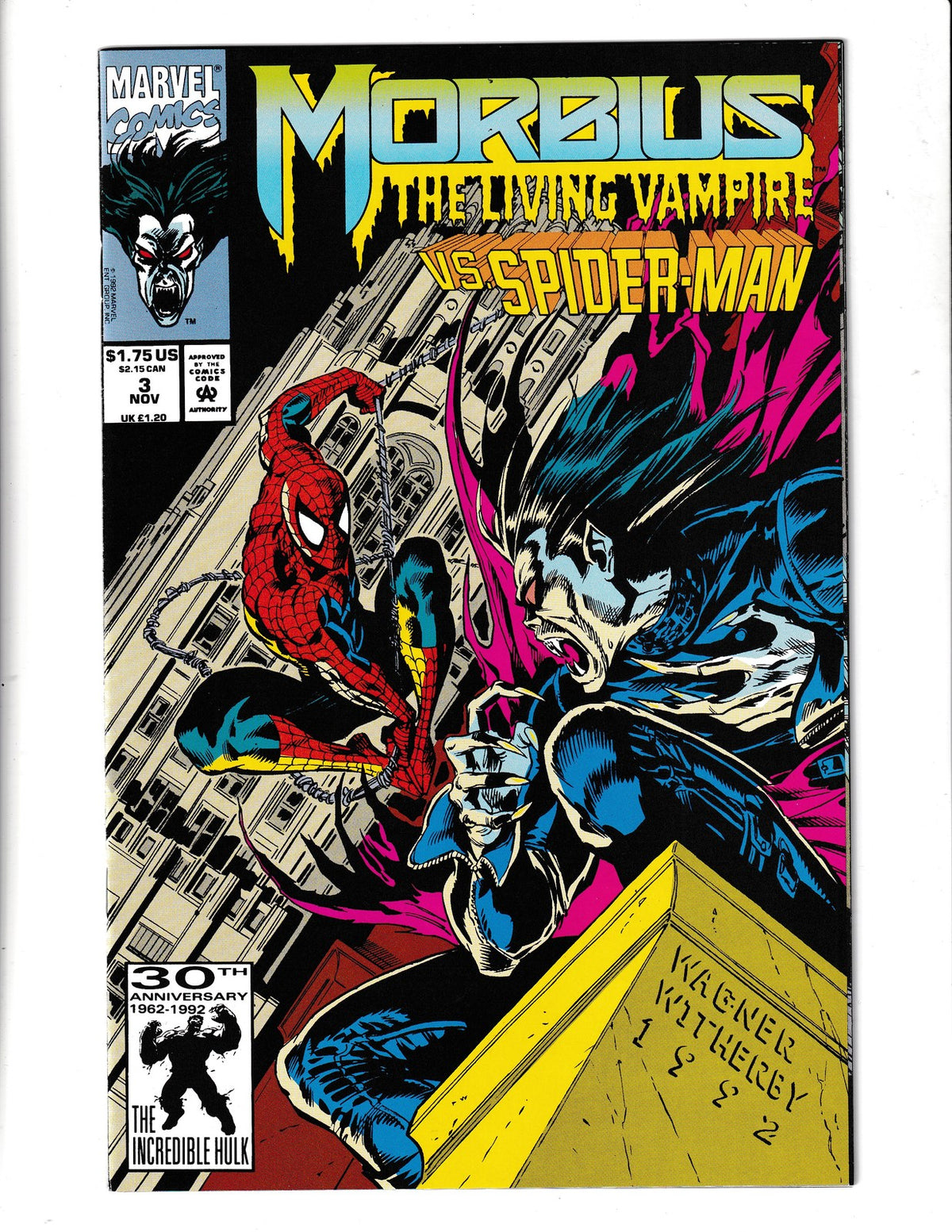 Morbius the Living Vampire #3 (1992) Marvel Comics SKU:3015