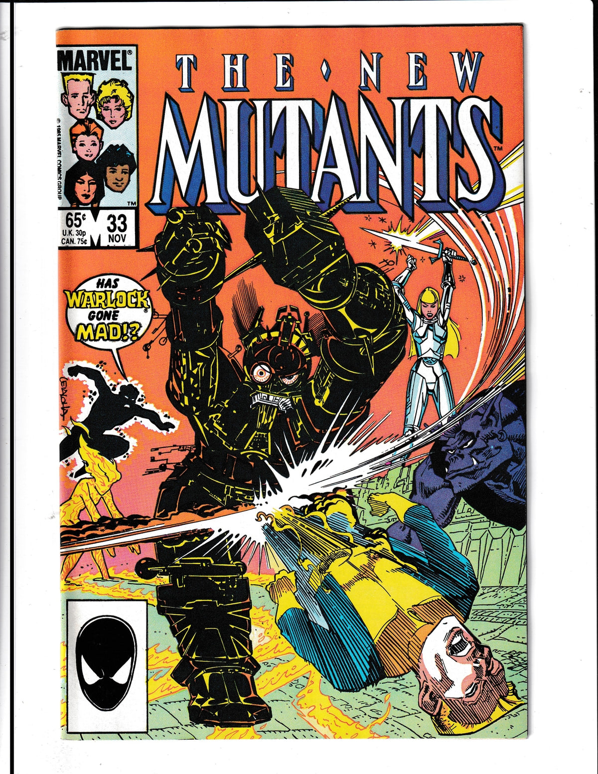 New Mutants #33 (1985) Marvel Comics SKU:446
