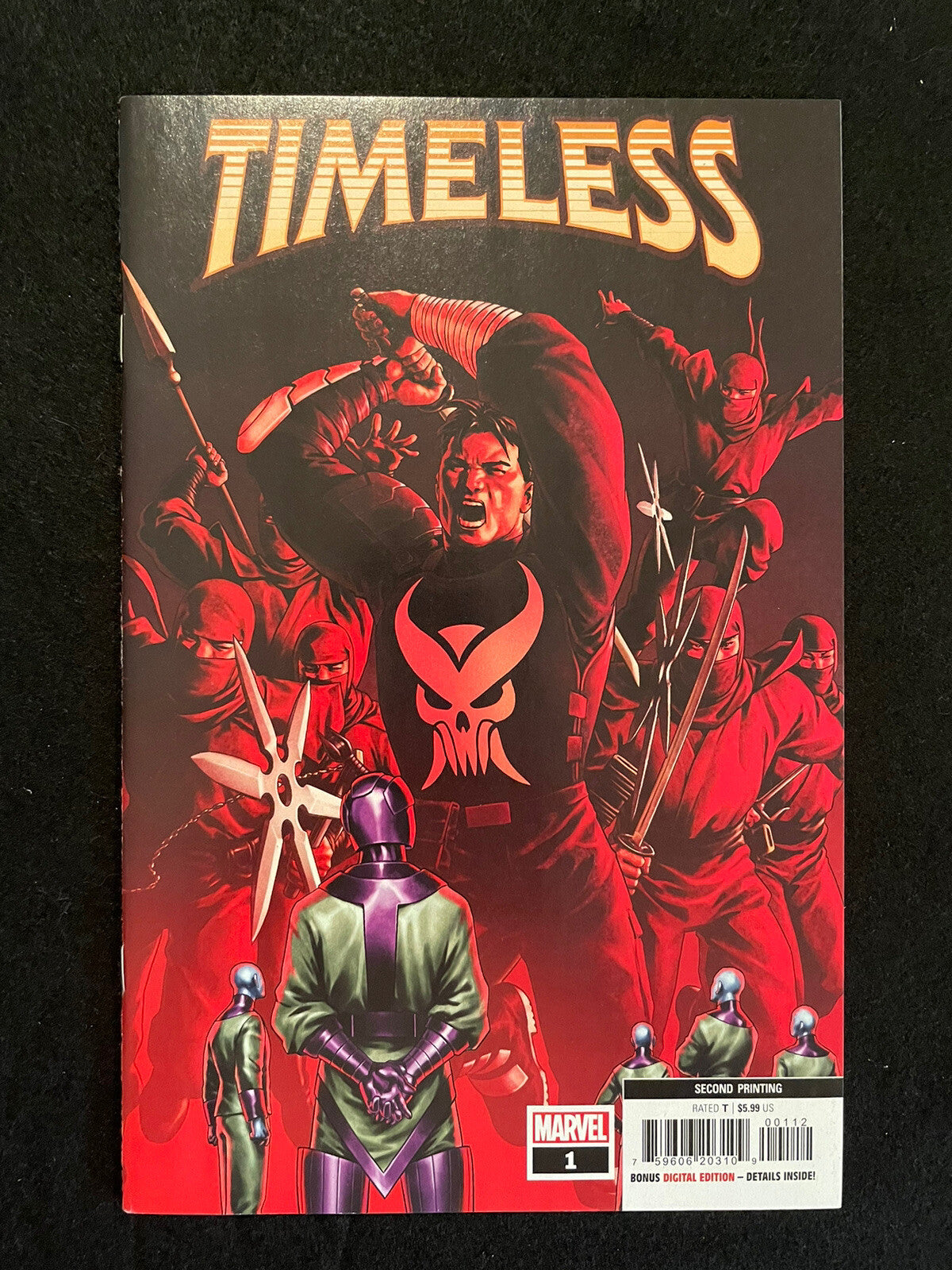 Timeless #1 (2022) 2nd Print - Punisher Variant - Marvel Comics