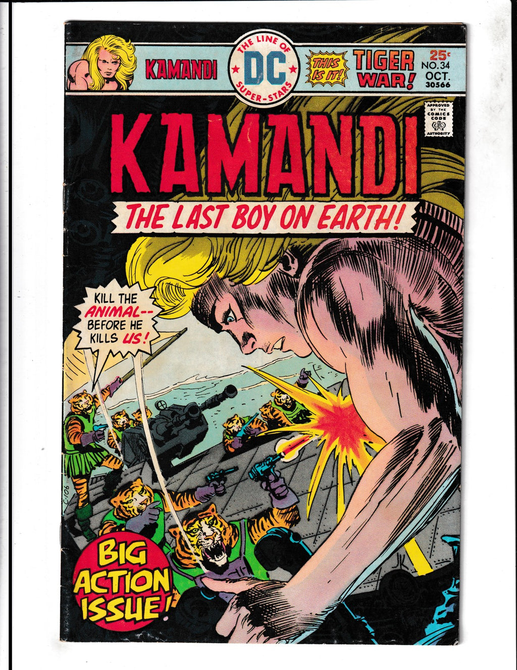 Kamandi, The Last Boy On Earth #34 (1975) DC Comics SKU:2660