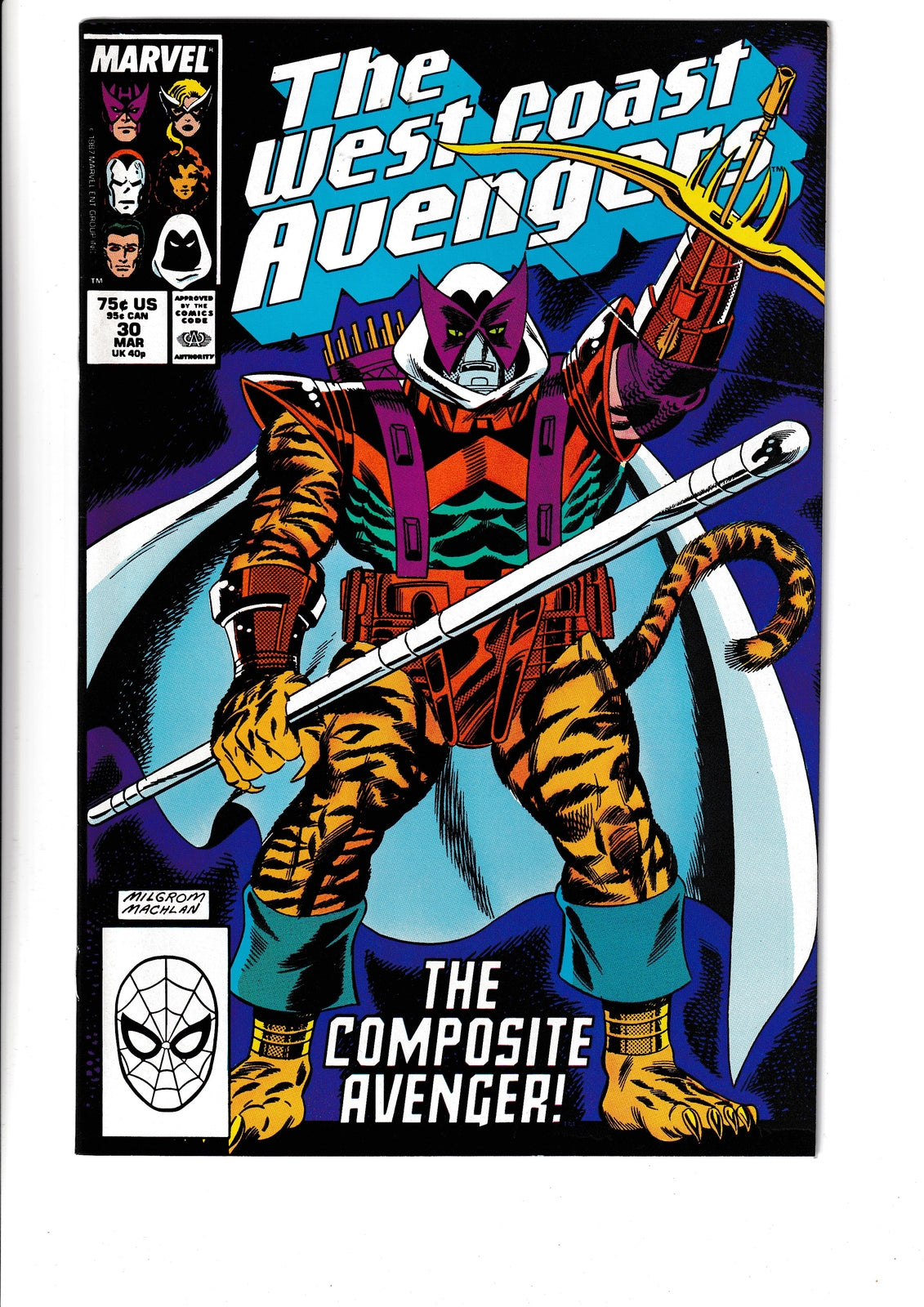 West Coast Avengers #30 (1988) Marvel Comics SKU:212