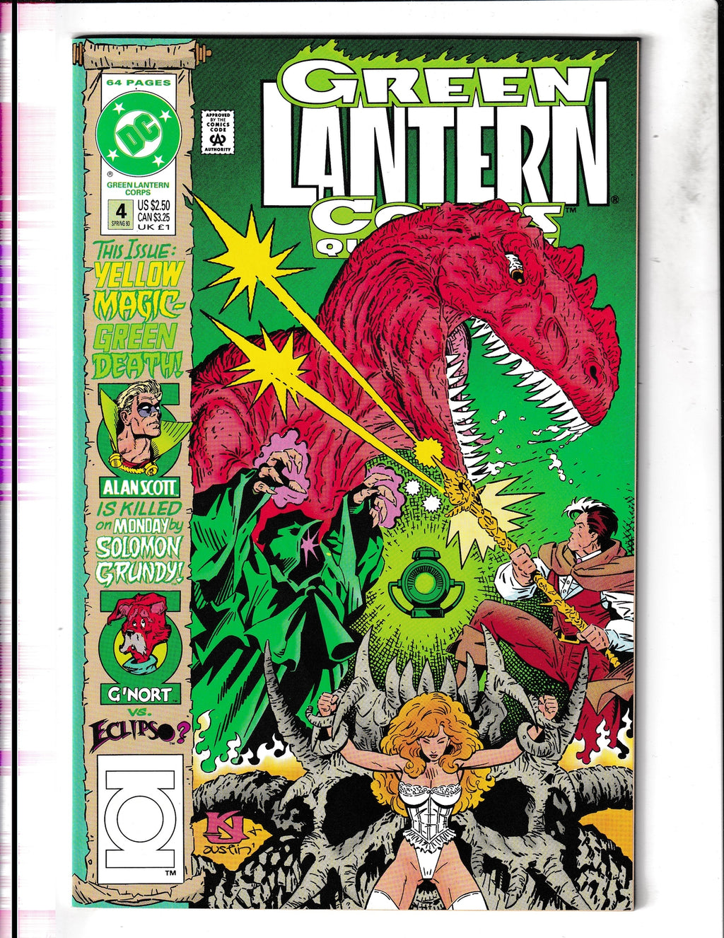 Green Lantern Corps Quarterly #4 (1993) Higher Grade DC Comics