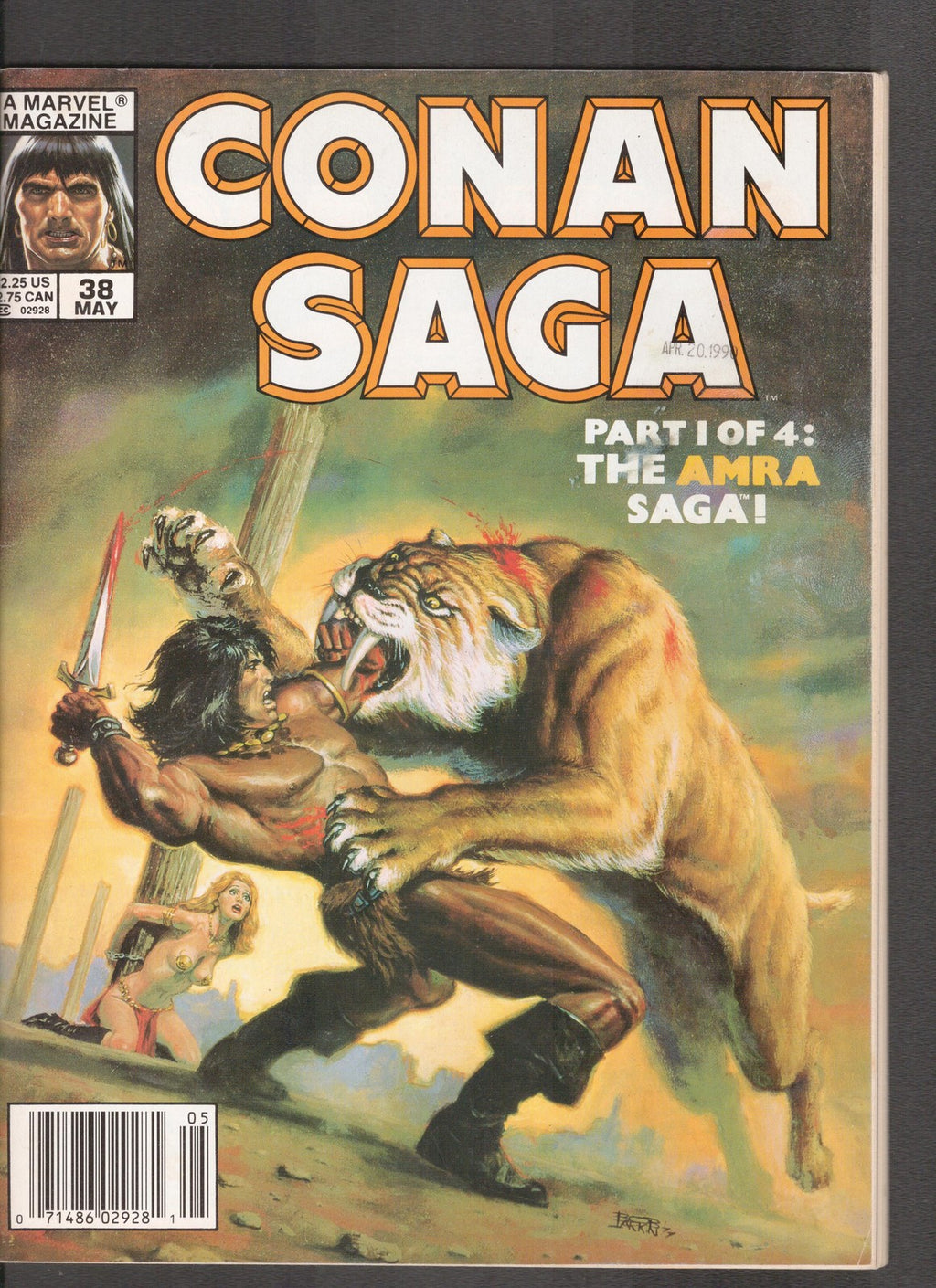 Conan Saga #38 (1990) Bob Larkin Marvel Comics