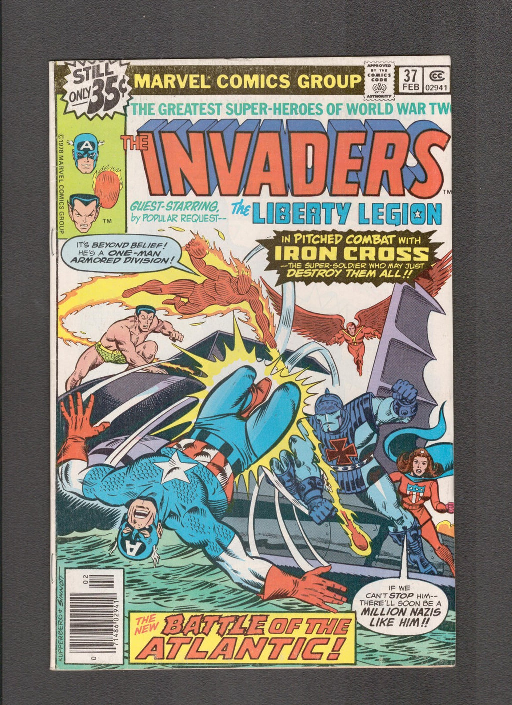 Invaders #37 (1979) 1st Lady Lotus Marvel Comics