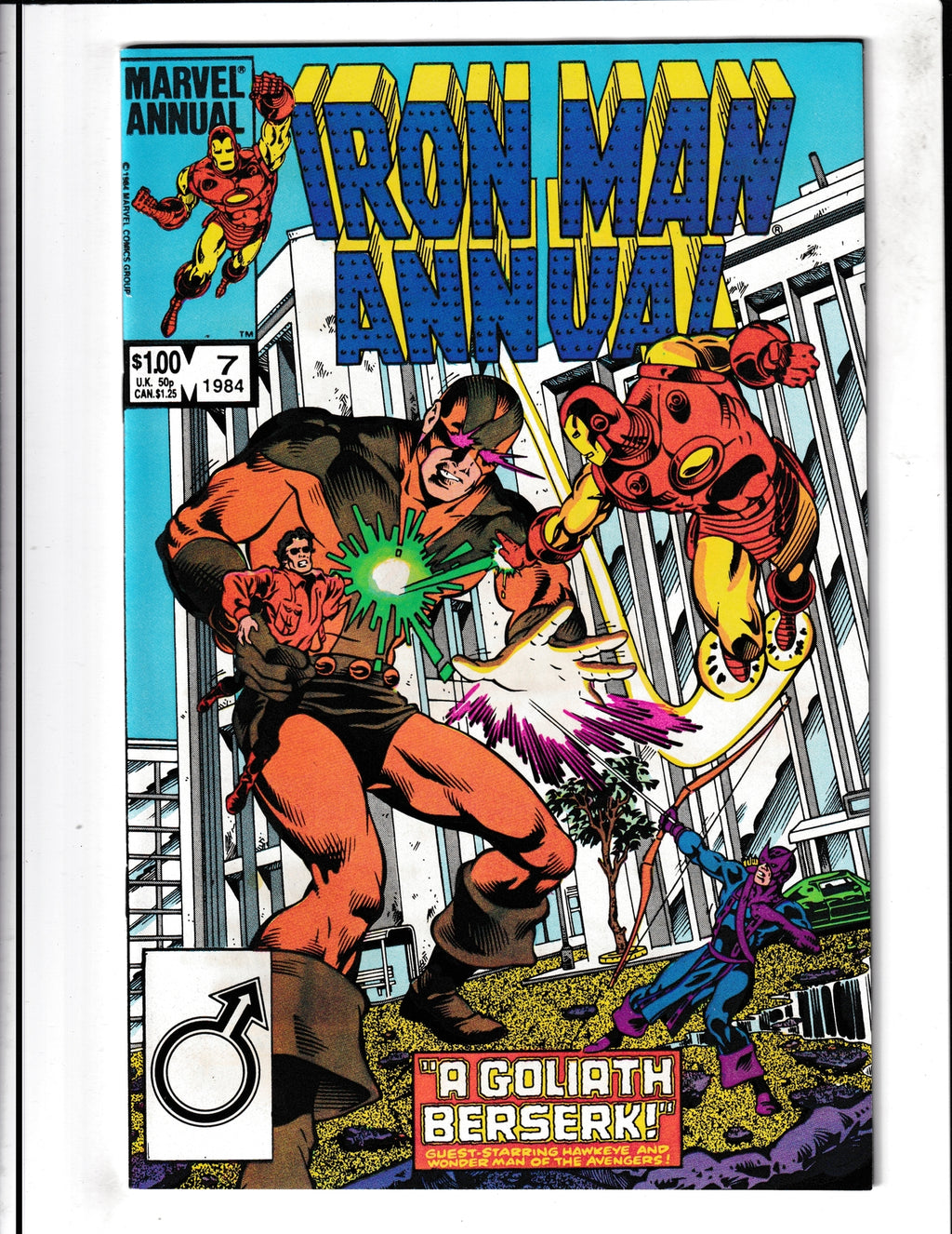 Iron Man Annual #7 (1984) A Goliath Berserk Marvel Comics