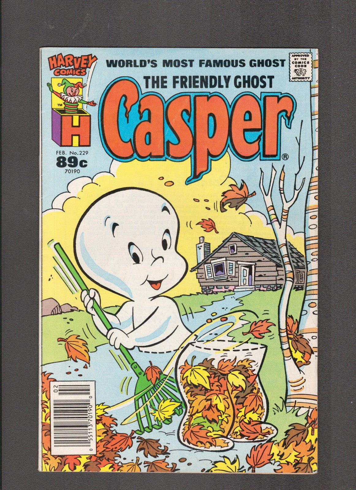 Friendly Ghost, Casper #229 (1987) Harvey Comics
