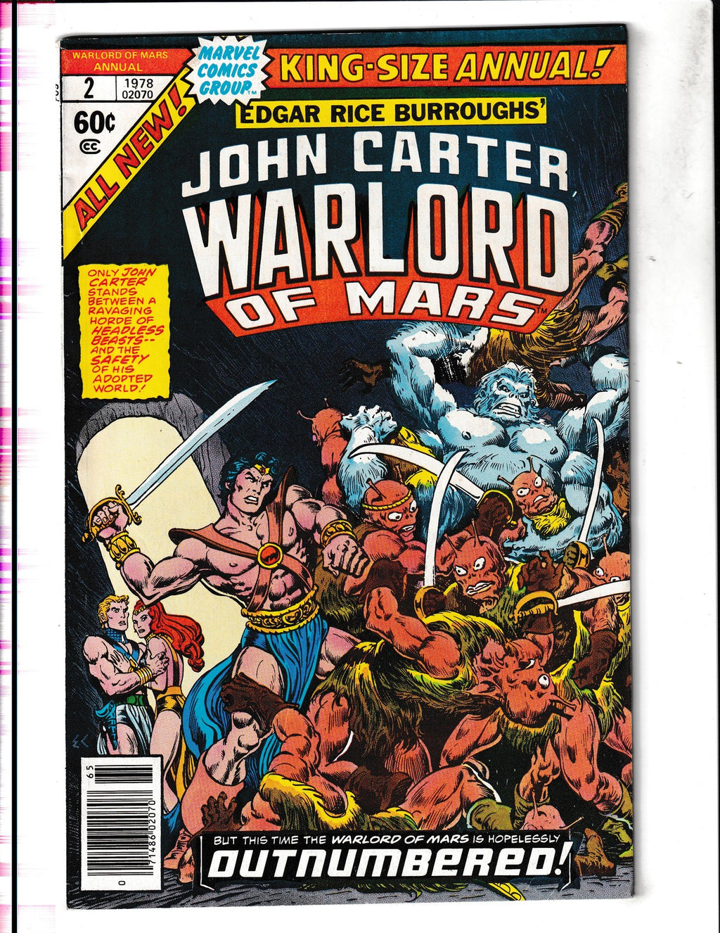 John Carter, Warlord of Mars Annual #2 (1978) Mantlo, Ernie Chan Marvel Comics