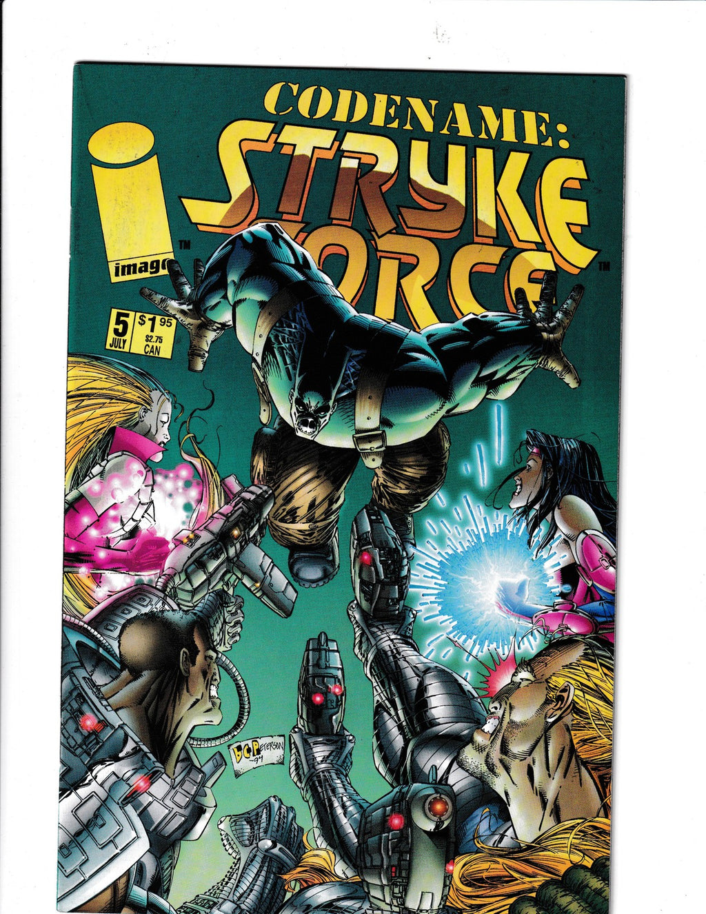 Codename: Stryke Force #5 (1994) Joe Benitez Pin-Up Centrefold Image Comics