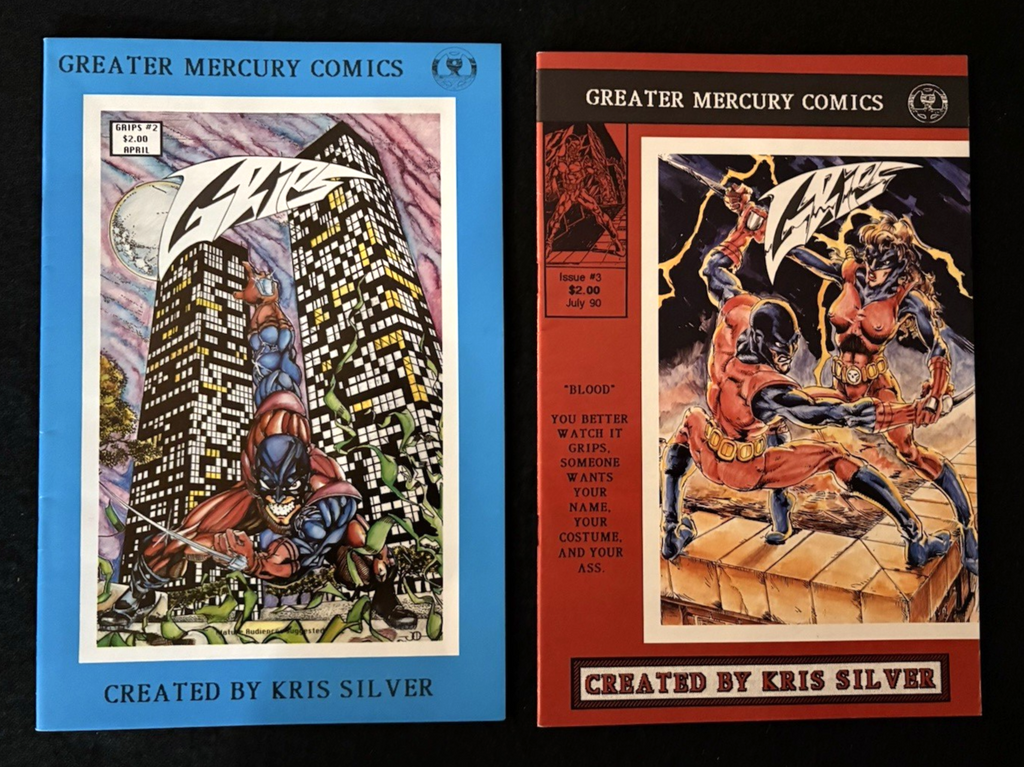 Grips Volume 2 - Run of 9 #1-9 (1989-90) Greater Mercury Comics