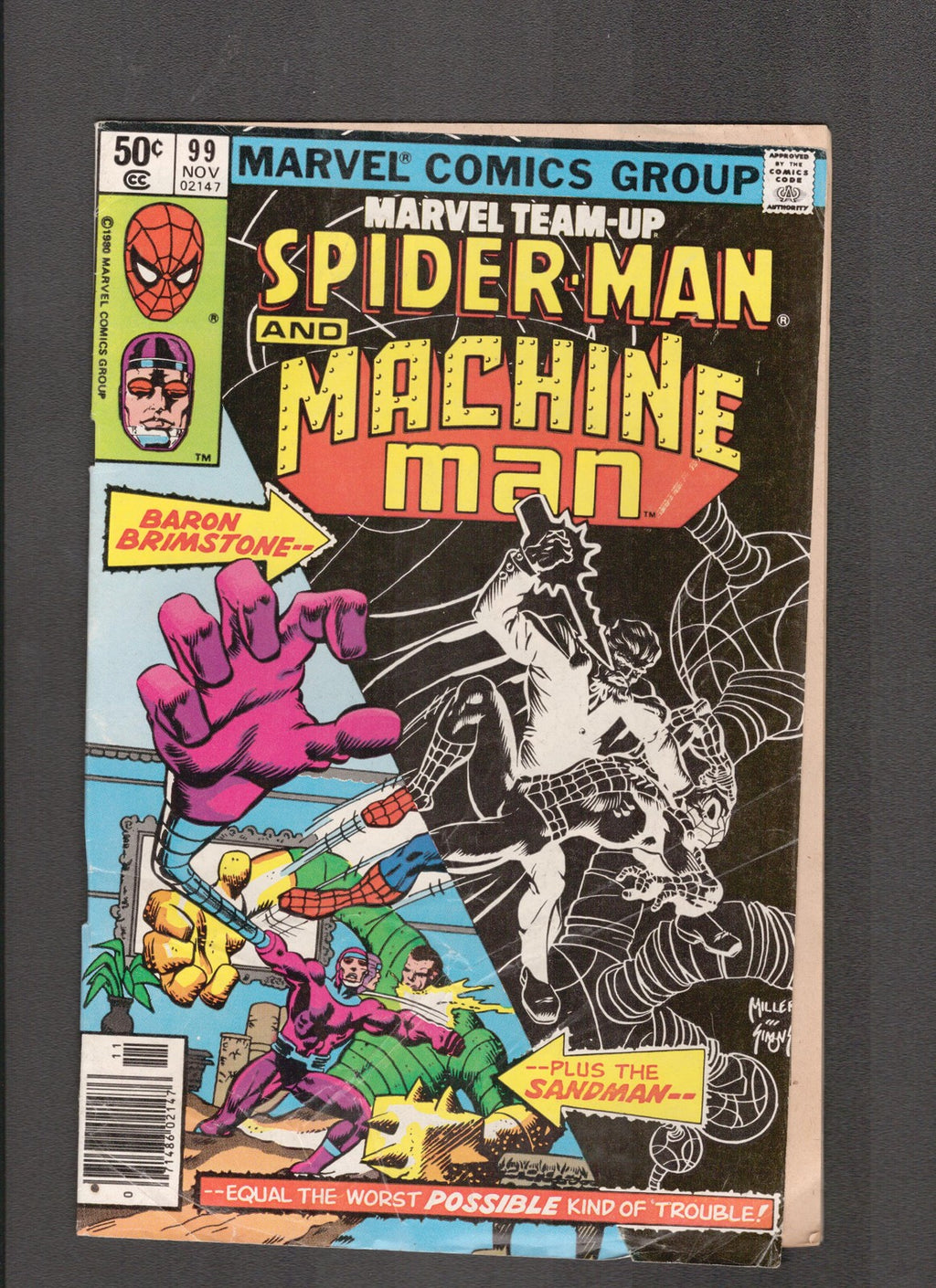 Marvel Team-Up #99 (1980) Spider-Man & Machine Man Marvel Comics