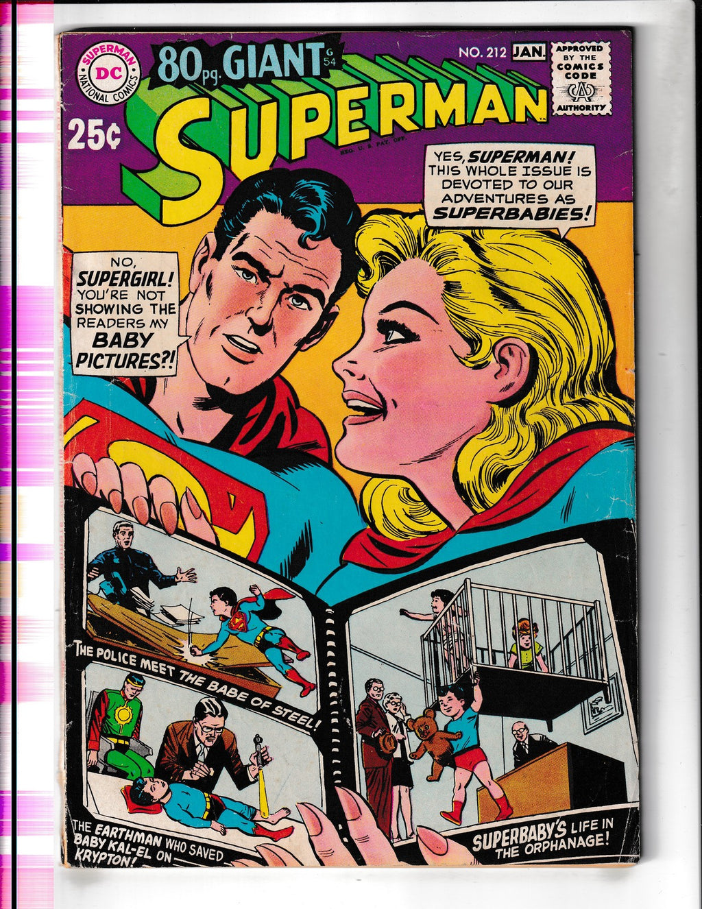 Superman #212 (1968) DC Comics