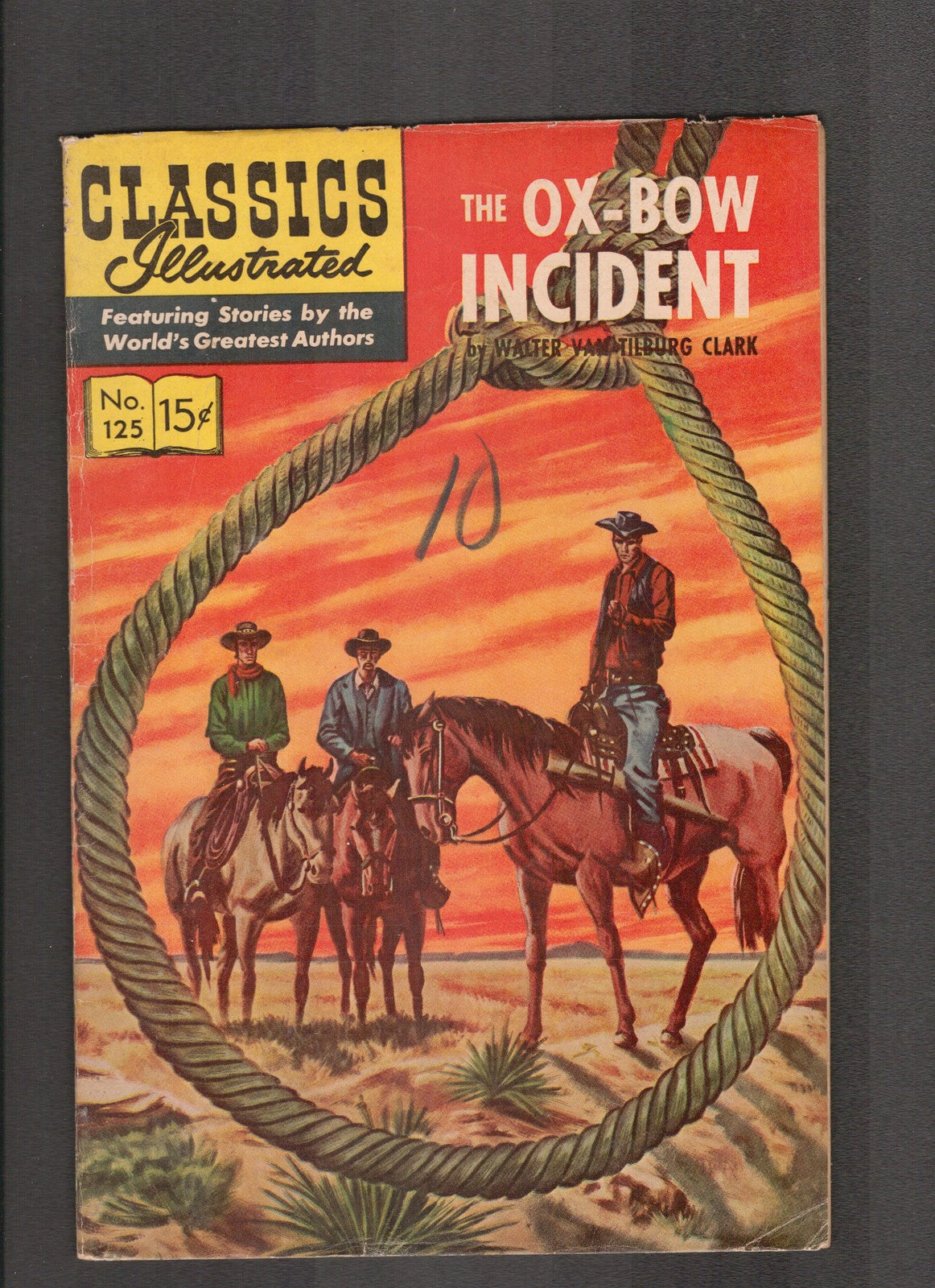 Classics Illustrated #125 (1967) HRN 166 Ox-bow Incident Gilberton Comics