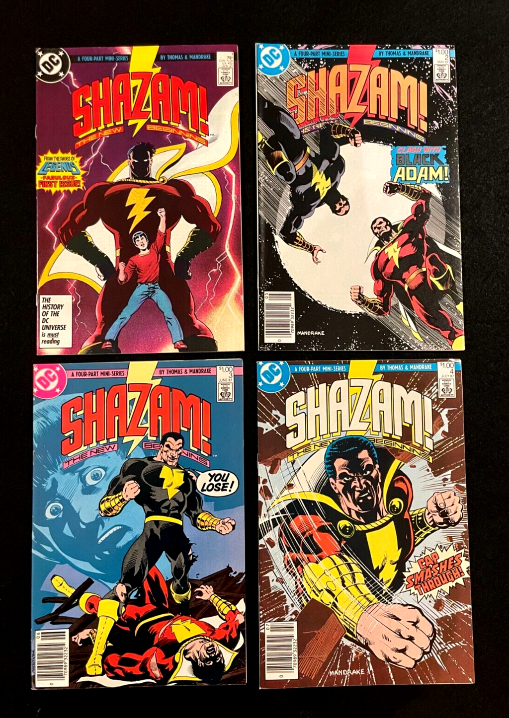 Shazam!: New Beginning - Complete Set of 4 #1-4 (1987) DC Comics