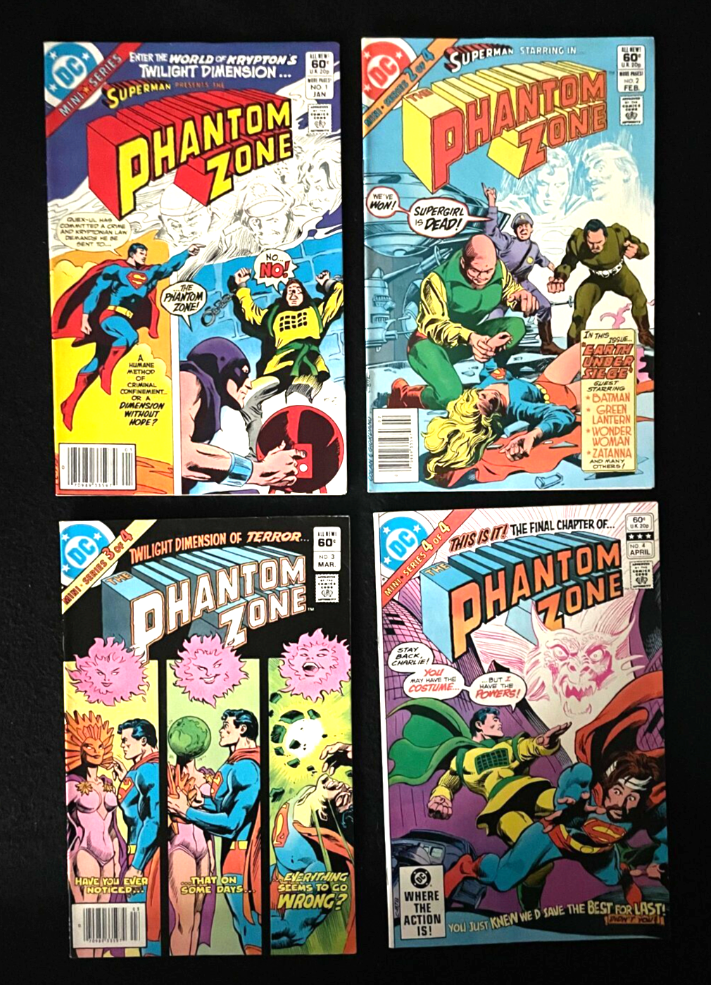 Phantom Zone - Complete Set of 4 - #1-4 (1982) DC SKU:2735
