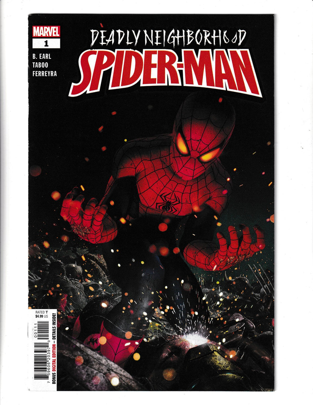 Deadly Neighborhood Spider-Man #1 (2022) Marvel Comics SKU:2597