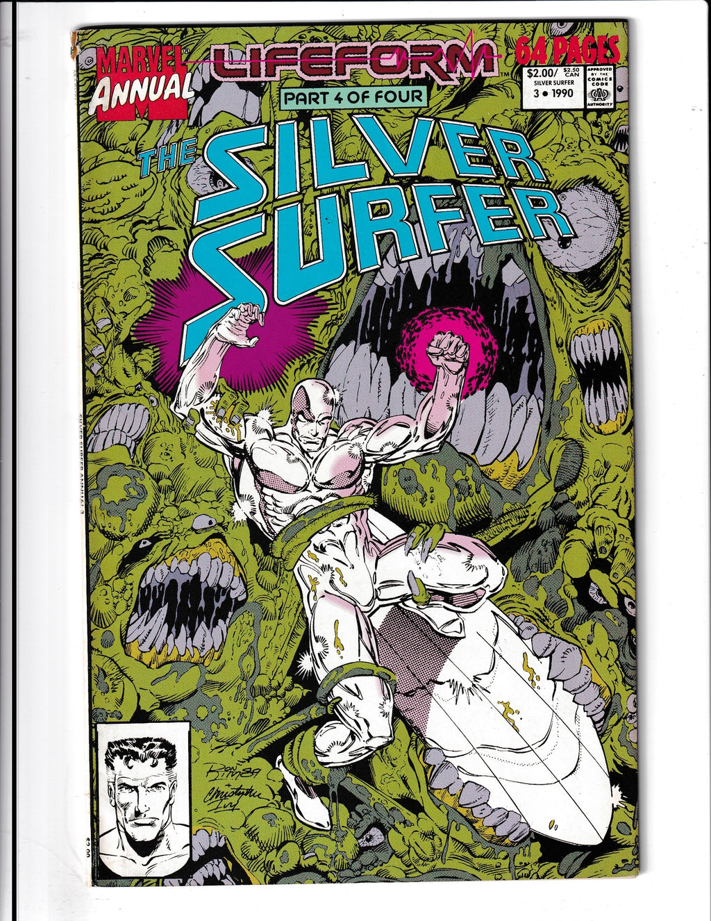 Silver Surfer Annual #3 (1990) Life Form 4 Marvel Comics