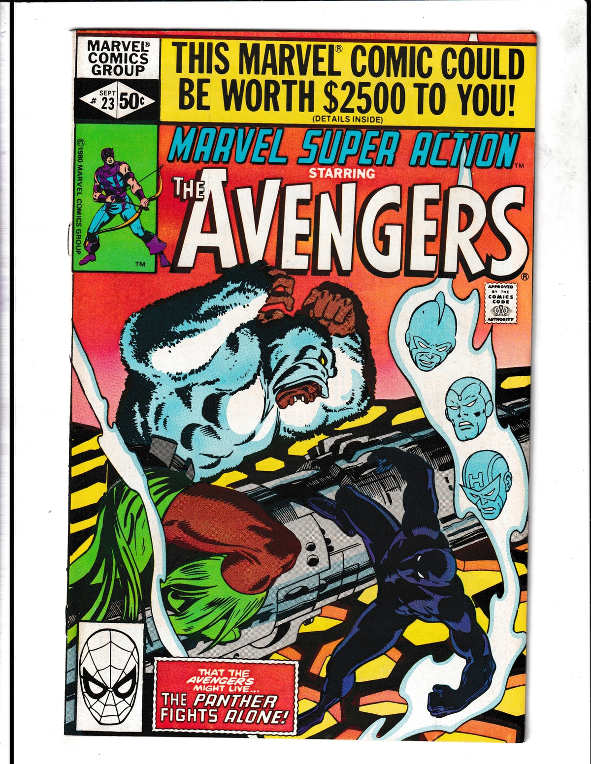 Marvel Super Action #23 (1980) Starring Avengers Marvel Comics
