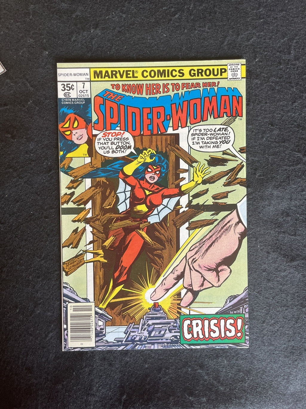 Spider-Woman #7 "Crisis" (1978) Bronze Age Marvel