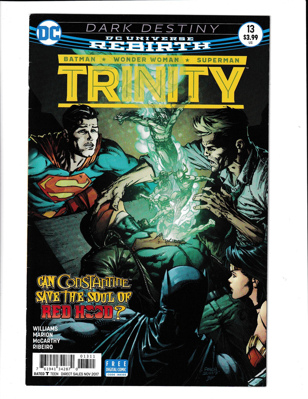 Trinity #13 (2017) Dark Destiny Part 2 DC Comics