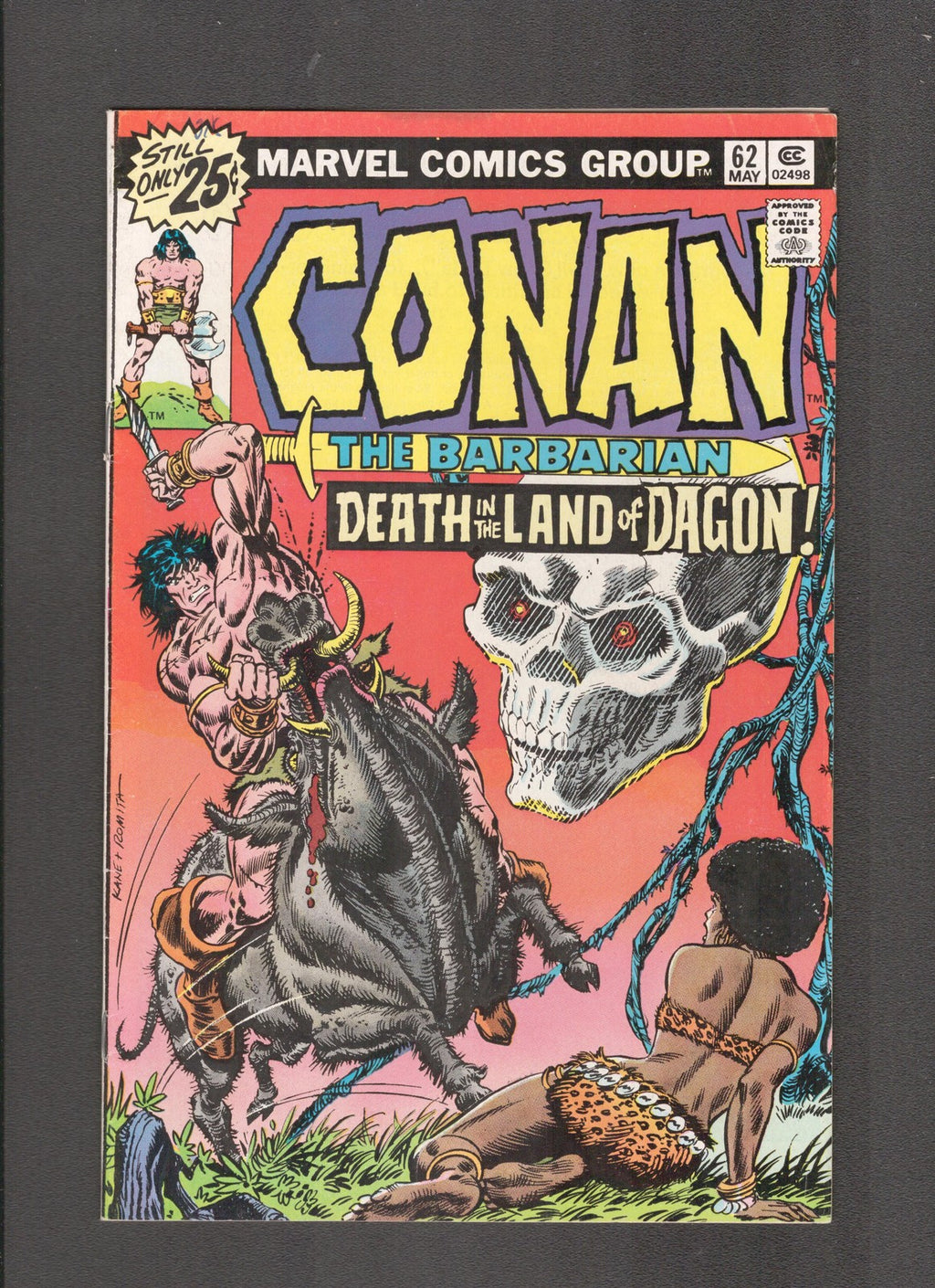 Conan the Barbarian #62 (1976) MVS Stamp B89 Stan Lee Marvel Comics